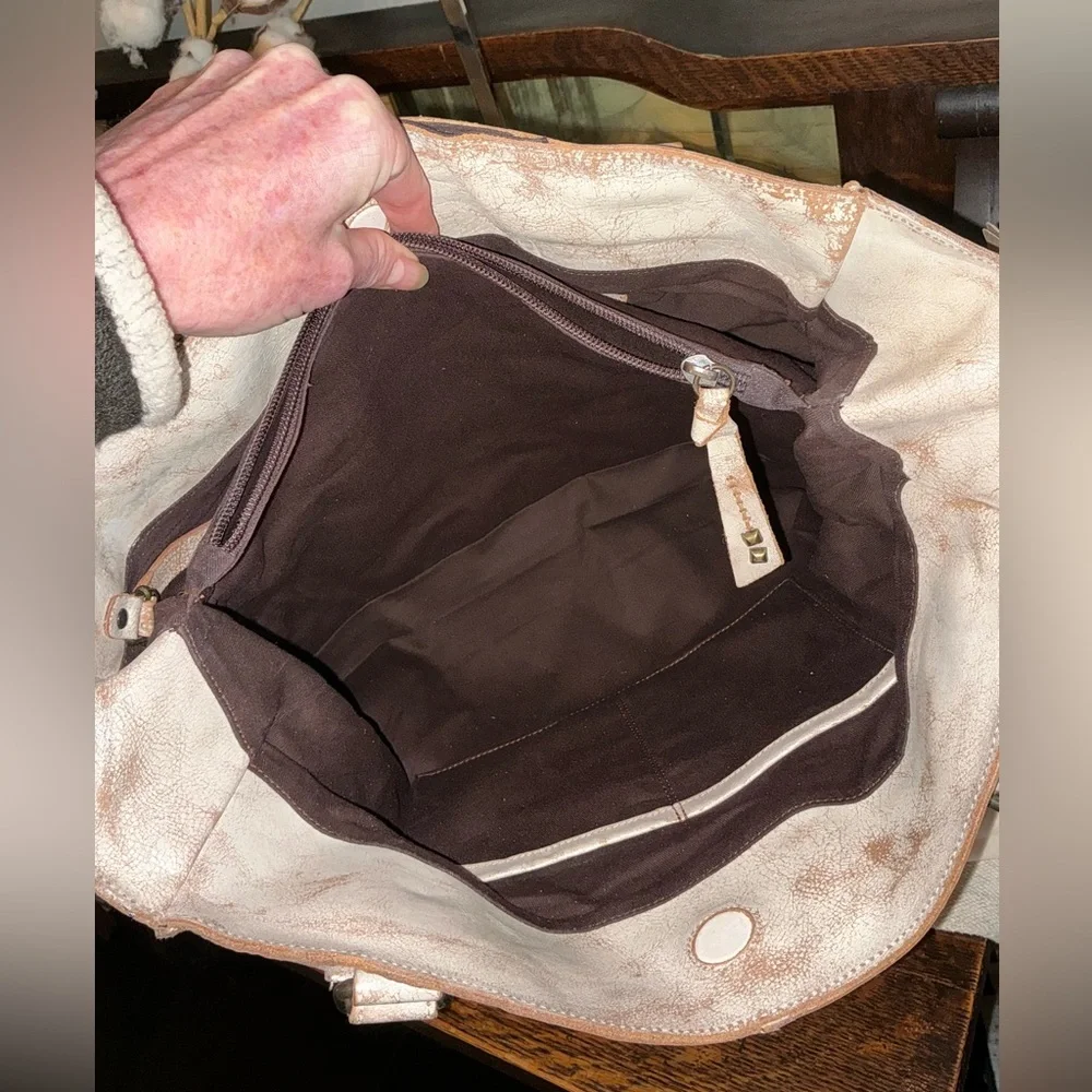 NWT Bed Stu Leather Rockaway Shoulder Crossbody Bag Tote Nectar Lux MSPR $345 - Picture 11 of 15